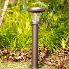 太阳能灯户外防水 led圆柱不锈钢别墅庭院灯景观太阳能草坪灯