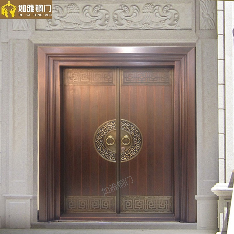 浙江进户铜门生产,欧式别墅铜门定做,真铜门加工