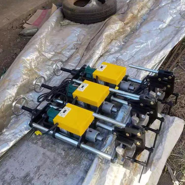 电动钢轨钻孔机 小型钢轨打孔机 铁路电务导线用钻孔机