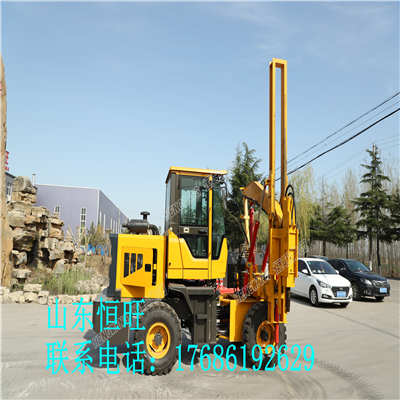 公路护栏钻孔机 轮式打桩机 全国联保 终生服务