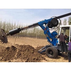 厂家供应 旋挖钻机 打桥梁电力小型轮式挖掘机旋挖钻