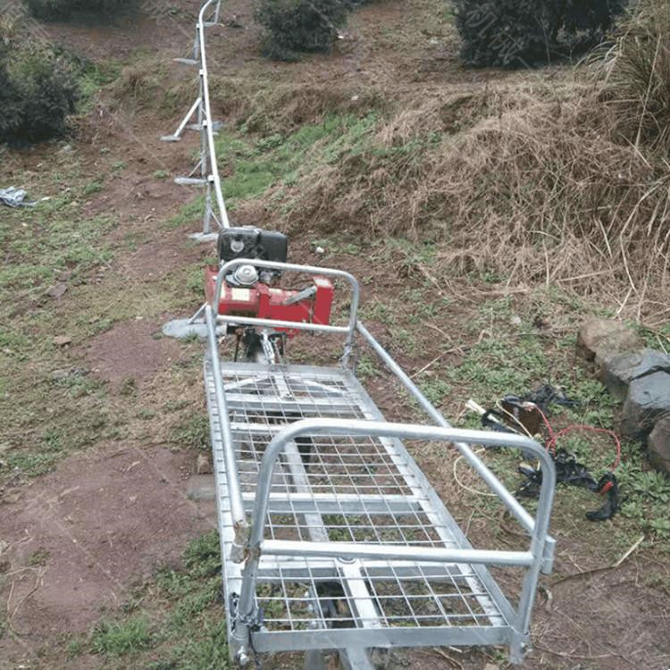 丘陵山地单轨运输机 农田运输单轨运输车 自走式单轨搬运车