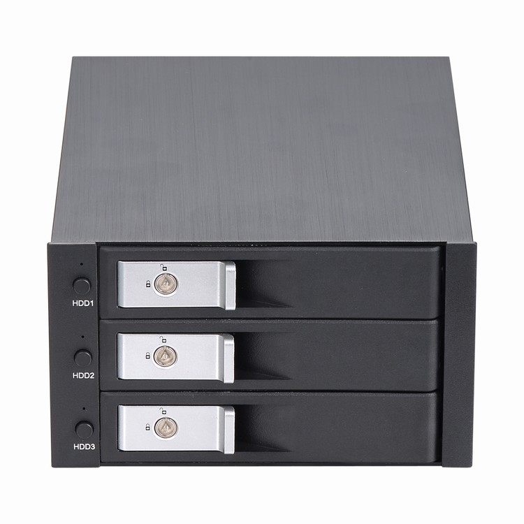 Unestech ST3530B 3X3.5寸光驱位SATA/SAS免工具内置硬盘抽取盒