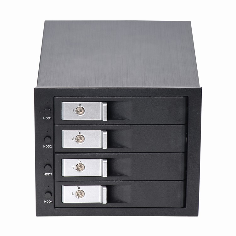 Unestech 4x3.5寸光驱位SATA/SAS免工具内置硬盘抽取盒 支持热插拔