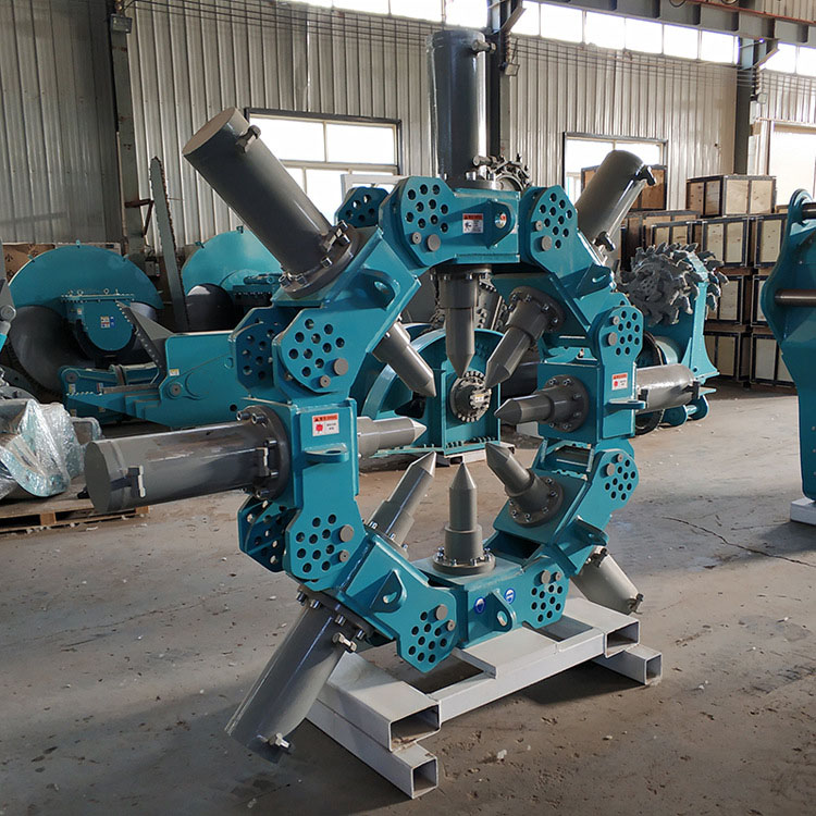 挖掘机前端属具PZ-800圆形破桩头实心灌桩破桩器截桩机