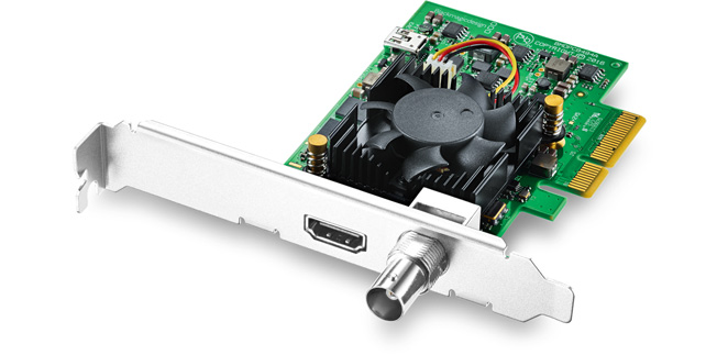BMD DeckLink Mini Monitor 4K 半高型播放卡(RMB 1,600)