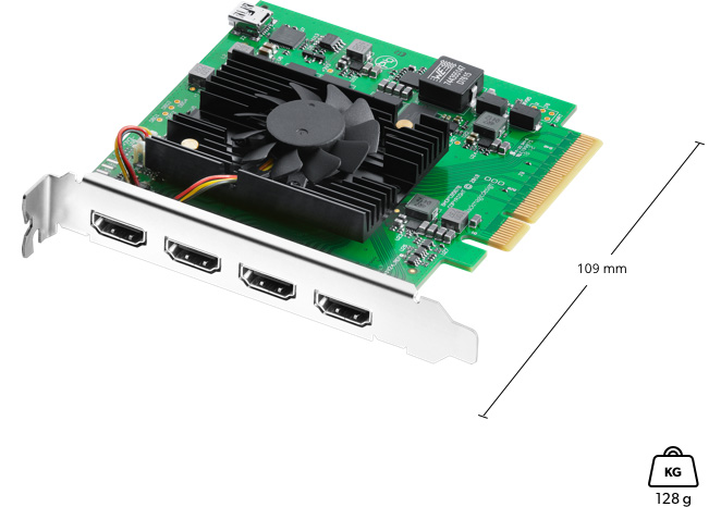 BMD DeckLink Quad HDMI Recorder高性能采集卡(RMB 4,350)