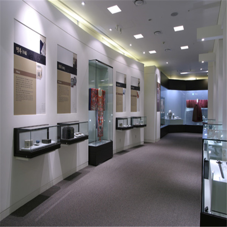 博物馆展柜文物悬挂柜壁柜龛柜古玩靠墙展柜入墙柜定制-隆城博具