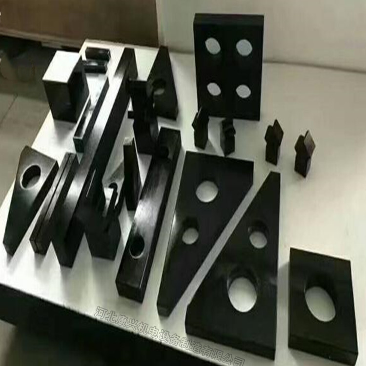 康兴机电供应黑色济南青00级大理石平尺 耐磨大理石平台 花岗岩平板现货供应