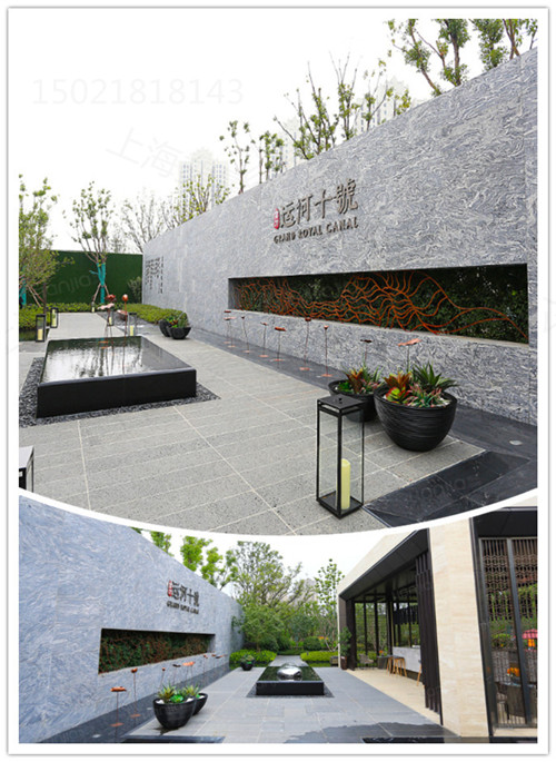 庭院内景 不锈钢彩色荷叶雕塑 仿秋荷植物雕塑定制