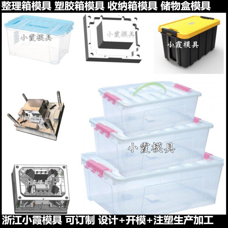 浙江加工大型收纳盒塑胶模具 运输塑胶整理筐模具供应商