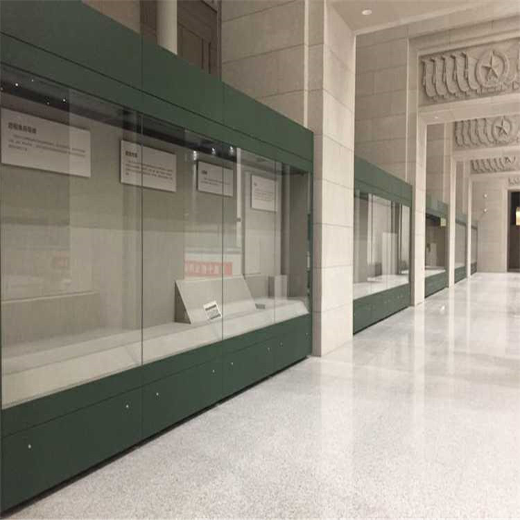 专业定制博物馆展柜文物展柜沿墙柜手动电动平移展柜