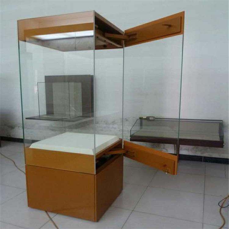 侧开门瓷器博物馆独立柜定制工厂-方形独立博物馆展柜定做