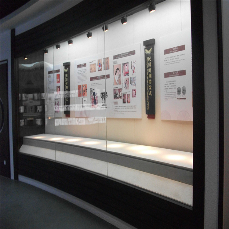. 恒温恒湿字画博物馆展柜定做厂家-钢结构平移门博物馆展示柜工厂制作