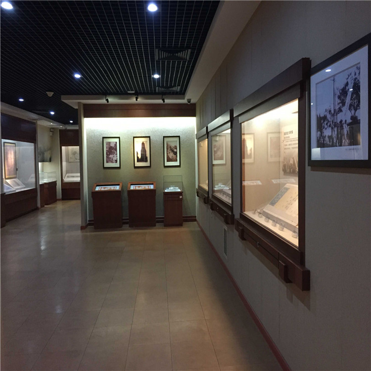 博物馆展示柜制作厂家直销博物馆壁龛钢化玻璃柜订做