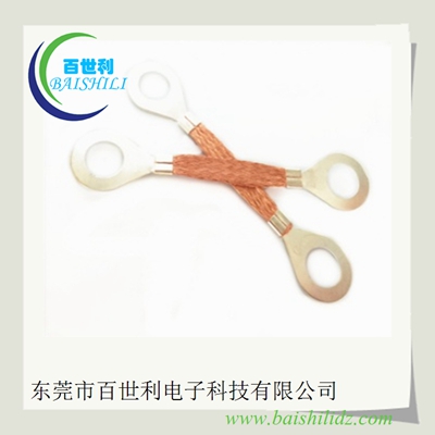 矿用石油 接地法兰静电接地线,铜编织带法兰接地线