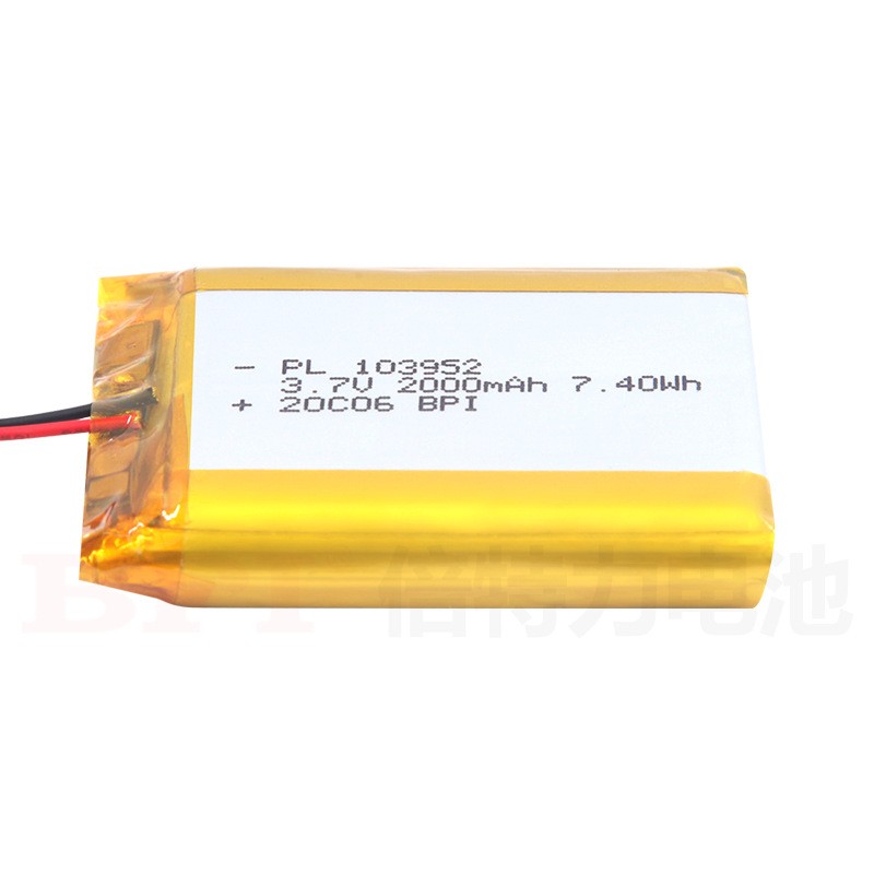 汽车维修灯电池,聚合物锂离子103952-2000mAh