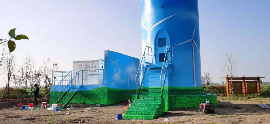 晋城墙体彩绘,晋城古建筑彩绘,新农村建设主题绘画