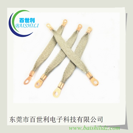 百世利供应铝合金玻璃门窗防雷铜导电线,编织带防雷门窗跨接线