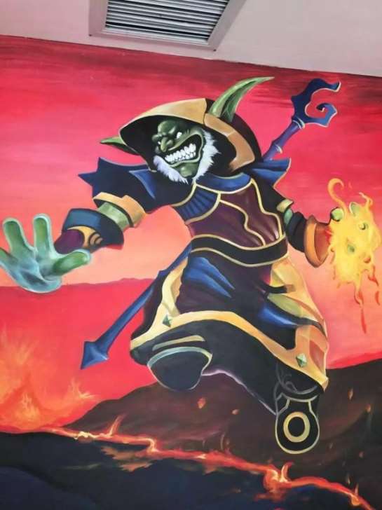 伊春墙体绘画,伊春手绘装饰画超低价格