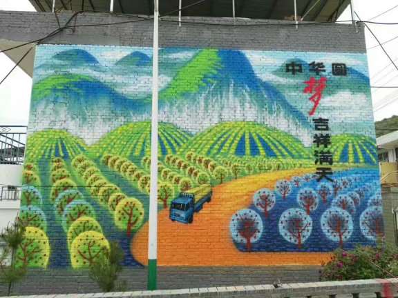 喀什墙绘,喀什手绘装饰画时效性长
