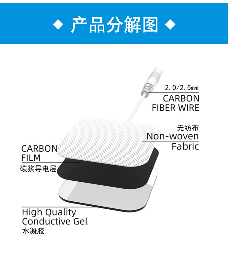 中低频理疗电极片-河南东璧医疗设备